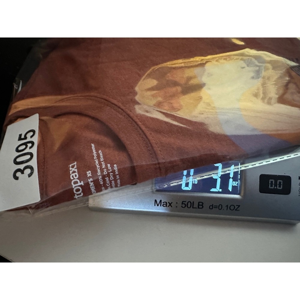 Cotopaxi Vibe Graphic Organic Cotton T-Shirt Sz XS Rust Brown Llama Logo Sunset - Picture 10 of 10